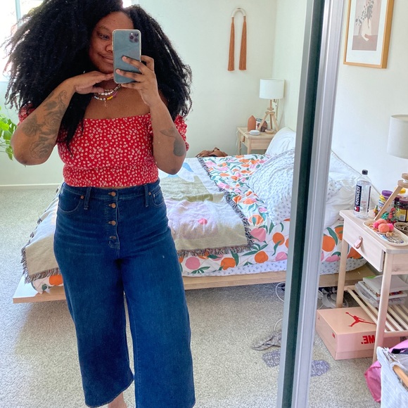Madewell Denim - Madewell Wide Leg Crop